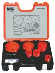 Bahco 3834-SET-61 - Holesaw Set - 7 Piece Plumbers