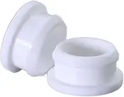 EKOCEV Snap-on Hole Plug Silicone Rubber Plugs End Cover Caps Blanking Masking Pipe Inserts Seal Stopper Size: A= 2.5mm-50.6mm White (Color : A-42.6mm_50pcs)