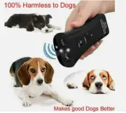 Ultrasonic Anti Dog Stop Barking Pet Trainer LED Light Gentle Chaser Device New