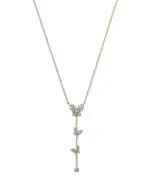 Bloomingdale's Fine Collection Diamond Butterfly Lariat Necklace in 14K Yellow Gold, 0.25 tcw
