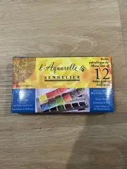 Sennelier French Artists Watercolor Travel Set, 12 Count (Pack of 1), Multicolor