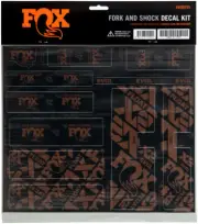 Fork & Shock Decal Kit - FOX Fork and Shock Decal Kit - Root Beer -