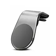 Universal Magnetic Car Phone Holder Clip Air Vent 360?? Phone GPS Bracket - Silver, One