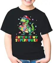 [Generic] Autism is My Superpower Autism Awareness Kids Shirt Girl Boy