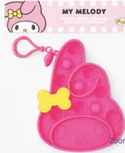 Pop Poppers My Melody Fidget Toy Keychain In Pink Sensory Stress Reliever New