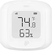 Labymos Zigbee Temperature Humidity Monitor Smart Temperature and Humidity Sensor with LCD Screen Indoor Thermometer Hygrometer Compatible with Alexa Google Home
