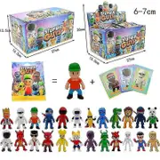 Jtgg 24pcs Stumble Fall Guys Action Figures Toys Game Character Card PVC Model Kawaii Anime Collection Dolls Kids Gifts