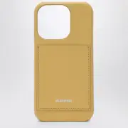 [Jil Sander] Yellow iPhone 15 Pro Max cover with logo One size Yellow