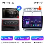 Radio 2 din For Peugeot 307 cc Sw 02/13 USB Bluetooth Android Wifi Carplay