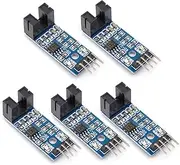 Oiyagai 5pcs LM393 Chip Motor Measuring Comparator Speed Sensor Module Slot Type IR Optocoupler for MCU Arduino