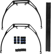 Heightened Extended Landing Gear Bracket Support Suitable F450 F550 SK450 X8 Drone Plastic Sturdy Black 2Pcs/Set RC Accessory