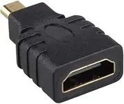 Micro-HDMI to HDMI Adapter Gold-Plated 1080P Micro HDMI Male to Standard HDMI for Raspberry Pi 4 Model B Model