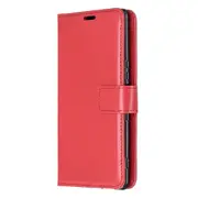 For Sony Xperia 5 Horizontal Flip Leather Case with Holder & Card Slots & Wallet & Photo Frame(Red)