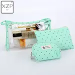 BAG TRAVEL WATERPROOF PORTABLE MAKEUP BAG TOILETRY KITS PVC