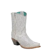 Corral Ladies Embroidered Bone White Ankle Boot Z5344
