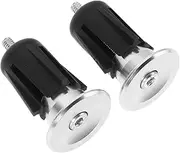 Zerodeko 1 Pair Lightweight Alloy Handlebar End Caps Ergonomic Bicycle Handlebar Protection Plugs for Mountain Bikes Vibration Dampening Shock Absorbing Easy Installation for Cyclists