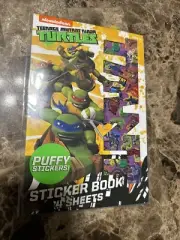 Teenage Mutant Ninja Turtles Puffy Stickers 4 Sheets New