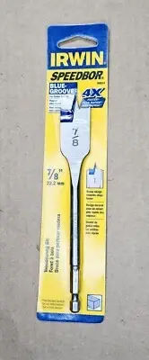 Irwin SPEEDBOR 7/8" x 6" Spade Drill Bit Lock N Load 88814 New