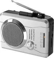 Portable Cassette Tape Player Recorder Retro AM FM Radio Compact Cassette Audio