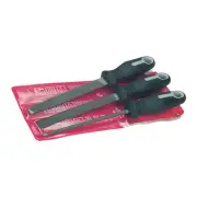 Nicholson 22015H 3 Pc General Purpose File Set w/Ergonomic Handles