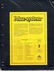 10 Prinz System 3 strip Single sided Pages stock sheet