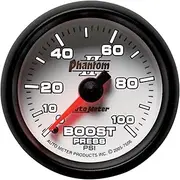 Auto Meter 7506 Phantom II 2-1/16" 0-100 PSI Mechanical Boost Gauge