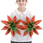 Fall Fake Agave Artificial Plant, Red Fake Succulent Plant for Room Decor, Un...
