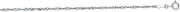 [JewelryWeb] 14k White Gold 1.7mm Sparkle Cut Singapore Chain With Spring-Ring Clasp Necklace Chain-Necklace for Women and Men