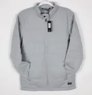Travis Mathew Men's Interlude Puffer Jacket S Small Full Zip Heather Grey Sleet