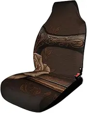 HETVBNS - Breathable Car Seat Cover Pink and Sewing Machine Front Car Seat Protector with Elastic Band Edge Car Seat Cushions Accessories