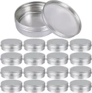 10 Pack Aluminum Tin Jar Refillable Containers 100Ml round Empty Tins with Screw