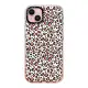 iPhone 15 Plus 透明手機殼 Cheetah peach girly coral cell phone iphone6 animal print