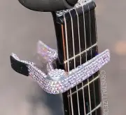 Bling Dunlop Guitar Capo AUSTRIAN CRYSTAL Quick Release Acoustic Bedazzled Music