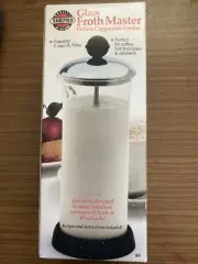 Norpro 16oz Glass Froth Master Deluxe cappuccino frother