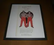 1953 I LOVE LUCY PAJAMAS FRAMED 11x14 AD PRINT