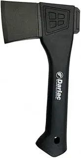 Darlac Camping Axe – Lightweight with Wedge-Style Axe Head – Ideal for Splitting Small Logs and Cutting Branches – Built-in Sharpener