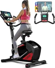 HARISON Magnetic Exericse Bike with Bluetooth, Upright Exercise Bike Stationary Bikes for Home 350 lbs Capacity