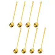 8Pcs 6" Stainless Steel Espresso Spoons Mini Coffee Spoon Teaspoon, Gold