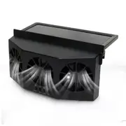 Solar Portable Car Cooler Fan 3 Fan Car Solar Power Air Vent Radiator Car Window Fan
