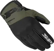 Spidi Flash-KP Tex Motorcycle Gloves, black-green, Size 2XL for Men Black Green