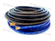 100 ft Total 8 Gauge AWG 50' BLACK / 50' BLUE Power Ground Wire Sky High