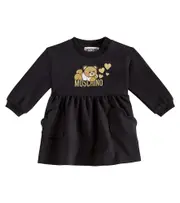 [Moschino Kids] Moschino Kids Baby logo cotton dress M 12-18 black