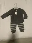 Bonjour Bebe two piece, set gray sweater and pants