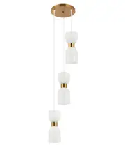 Clessidra Multiple Round Base Pendant Light Opal