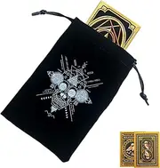 Tarot Card Pouch | Tarot Card Case Tarot Deck Holder Jewelry Pouch with Drawstrings,Reusable Portable Tarot Bags Bundle Pocket Storage Bag for Tarot Card Accessories