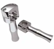 Riser Domed 1 Pair Handlebar 5 " Chrome for Harley - Davidson Softail Shovel