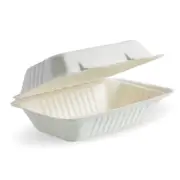 9x6x3 250/ctn Clamshell Sugarcane compostable Food Container