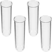 TINEASUR 4pcs Hydroponic Test Tube Vases Durable Glass Planter Bottle for Flower Propagation Elegant Terrarium Tube for Indoor Decoration Space Saving Hydroponic Planter