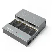 AOKO M.2 NVMe SSD Cloner Duplicator with Cooling Fan, 4-Bay M.2 Cloner NVMe E...