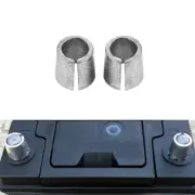 2Pcs Car Battery Terminal Post Sleeve Adapter Lead Positive & Negative Bushings